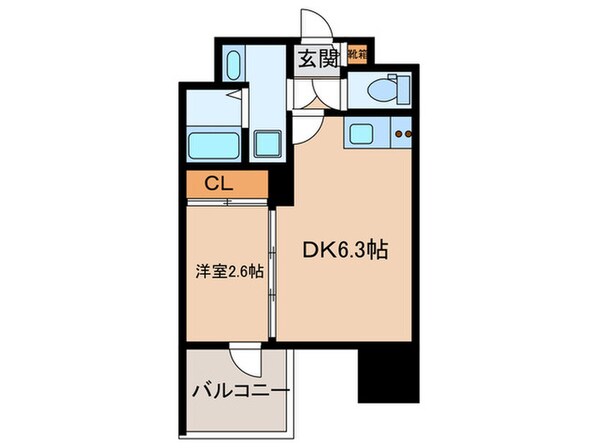 ミラージュパレス難波グランツの物件間取画像